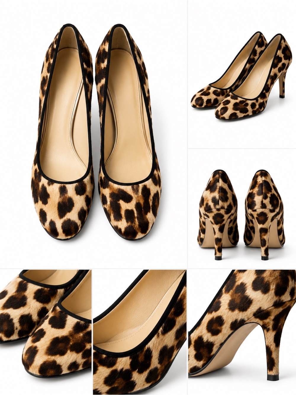 Leopard Print Women’s Pumps - Brown Leopard Heels